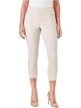 Nine West Heidi Pull-On Crop Pants in Creamstone NWT Size 12